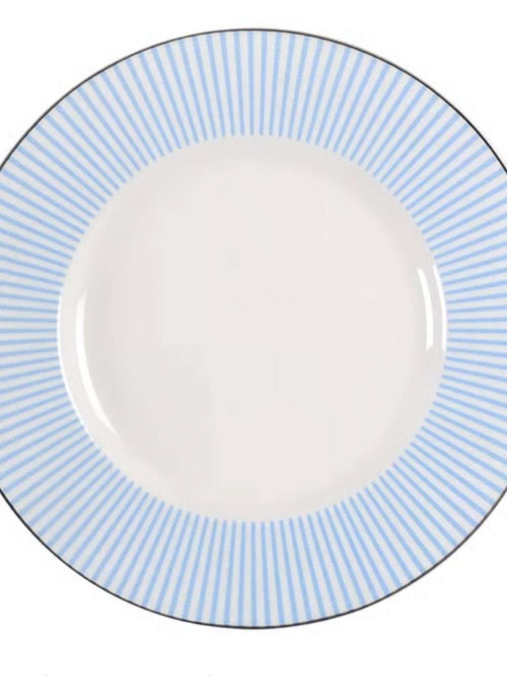 Kate Spade NY Laurel Street Blue & White Stripe Luncheon Accent Plates Set of 2